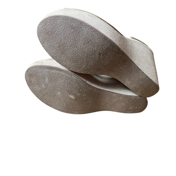 Kork Ease Beige Tan Donna D'orsay Platform Wedge Sandals - Size 10 - Picture 7 of 9